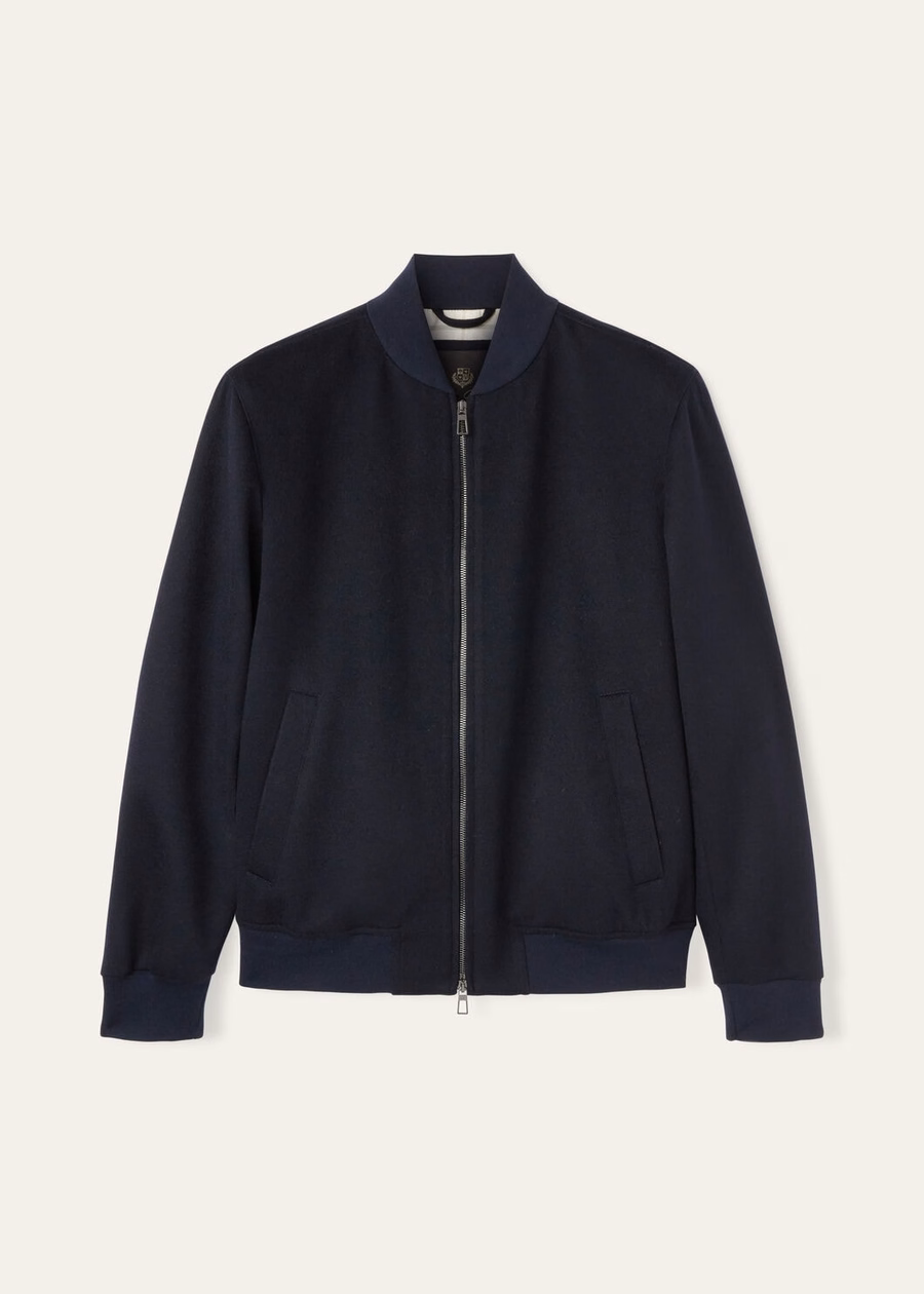 LP Ivy Cashmere Bomber Jacket - Storm System® Navy