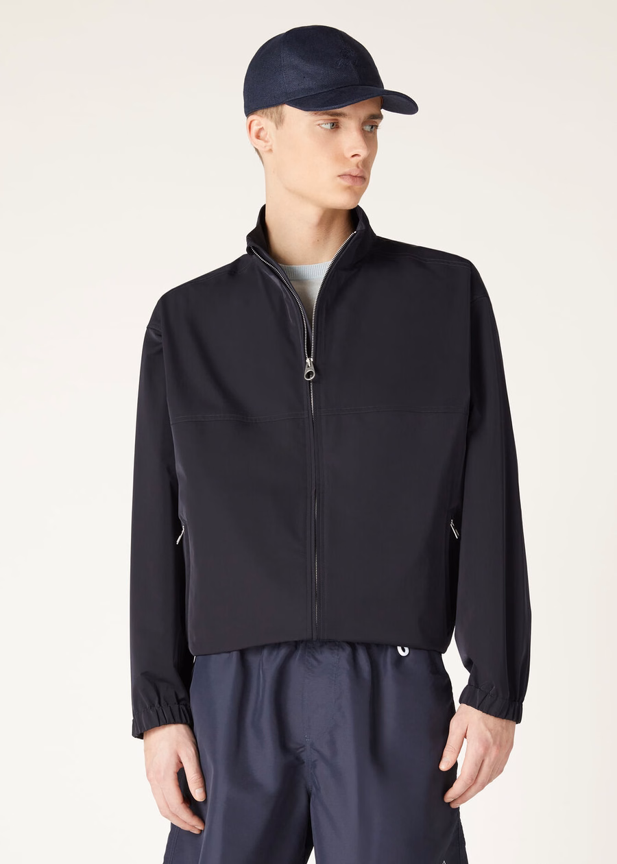 Keit Microfiber Bomber Jacket Very Dark Blue