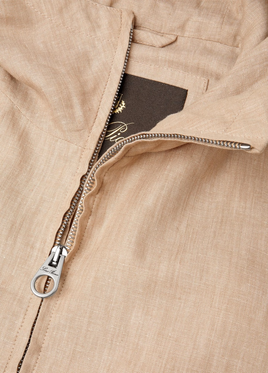 Dennis Blouson Linen Grain Beige