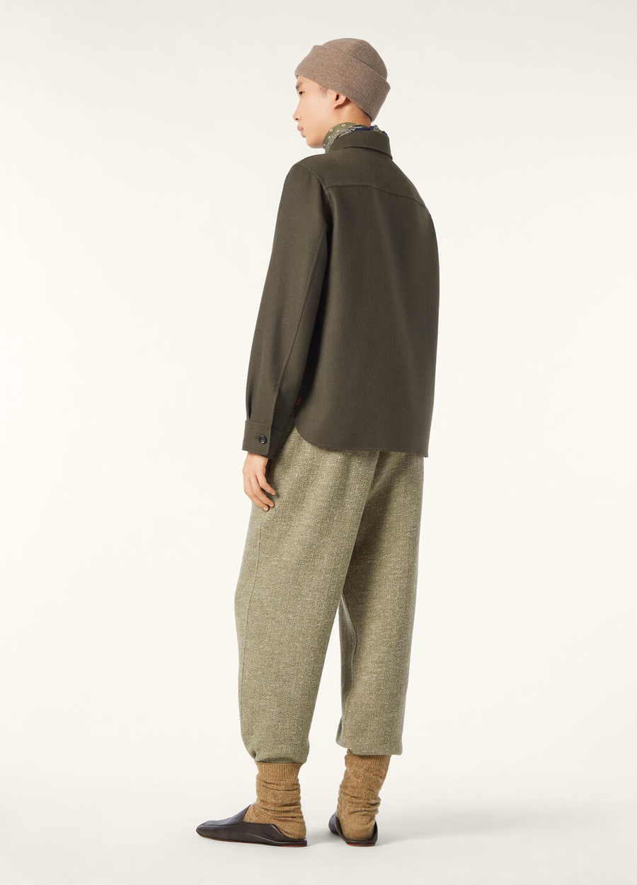 Jim Cashmere Overshirt Black Pine