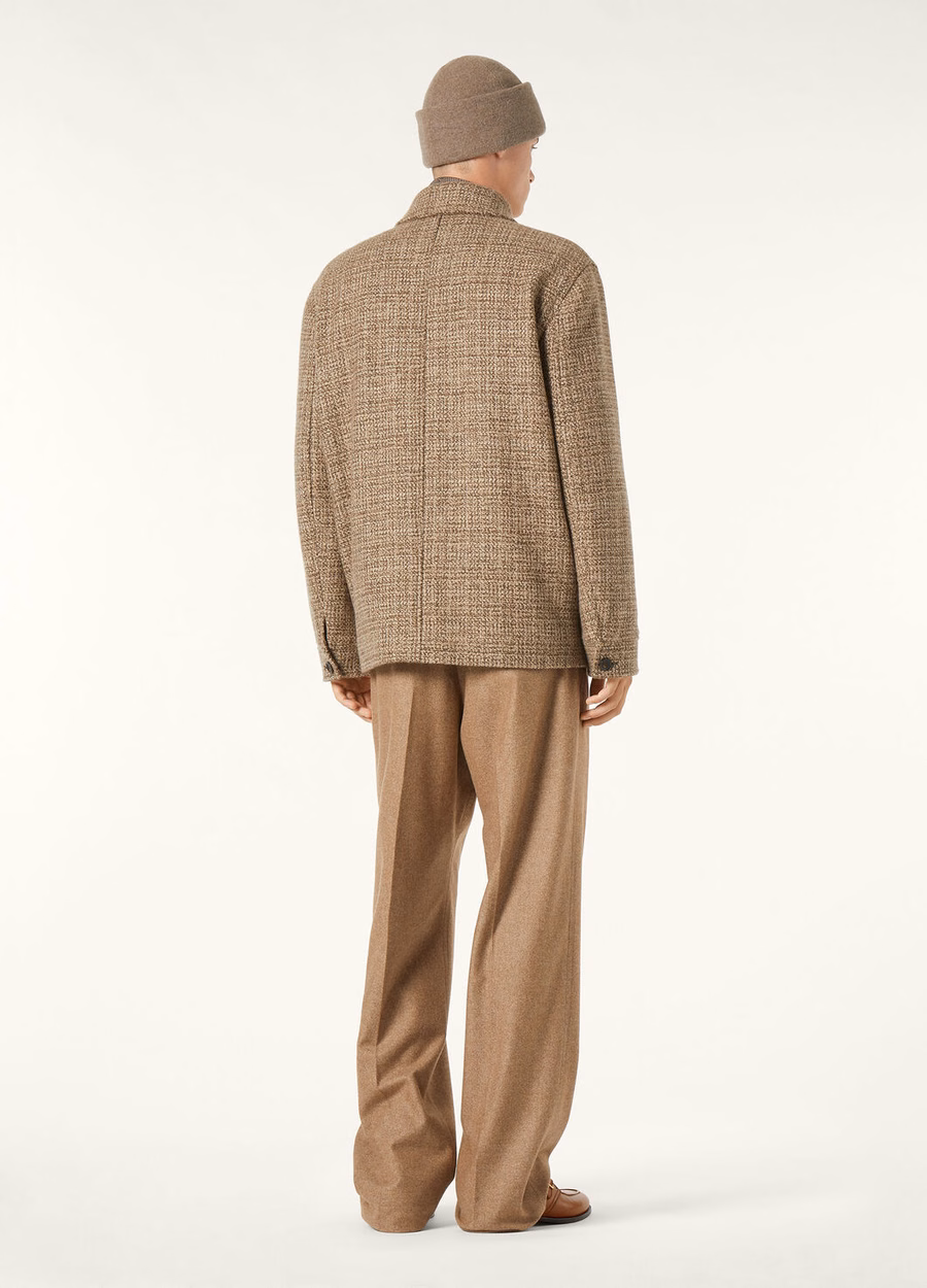 Devis Caban Coat Cashmere - Rain System® Brown Tweed