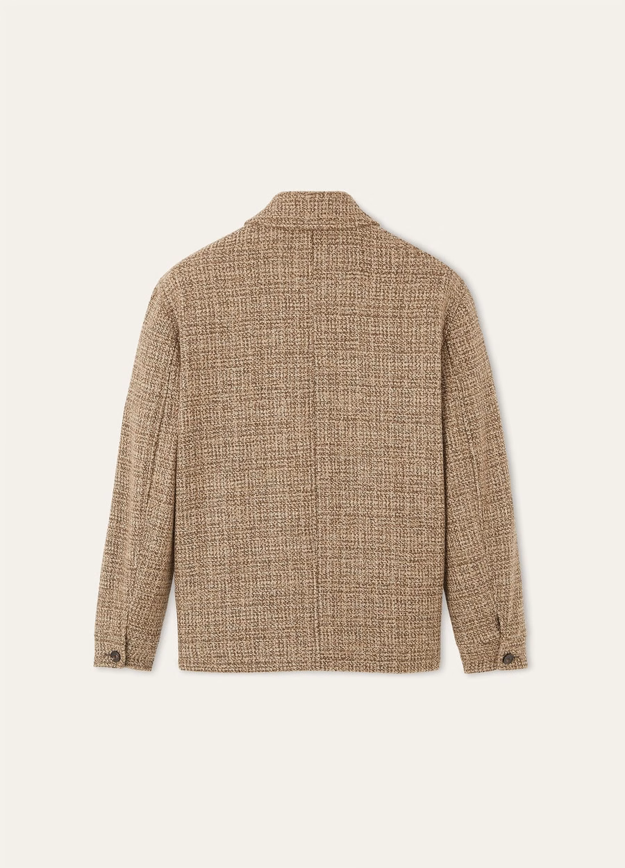 Devis Caban Coat Cashmere - Rain System® Brown Tweed