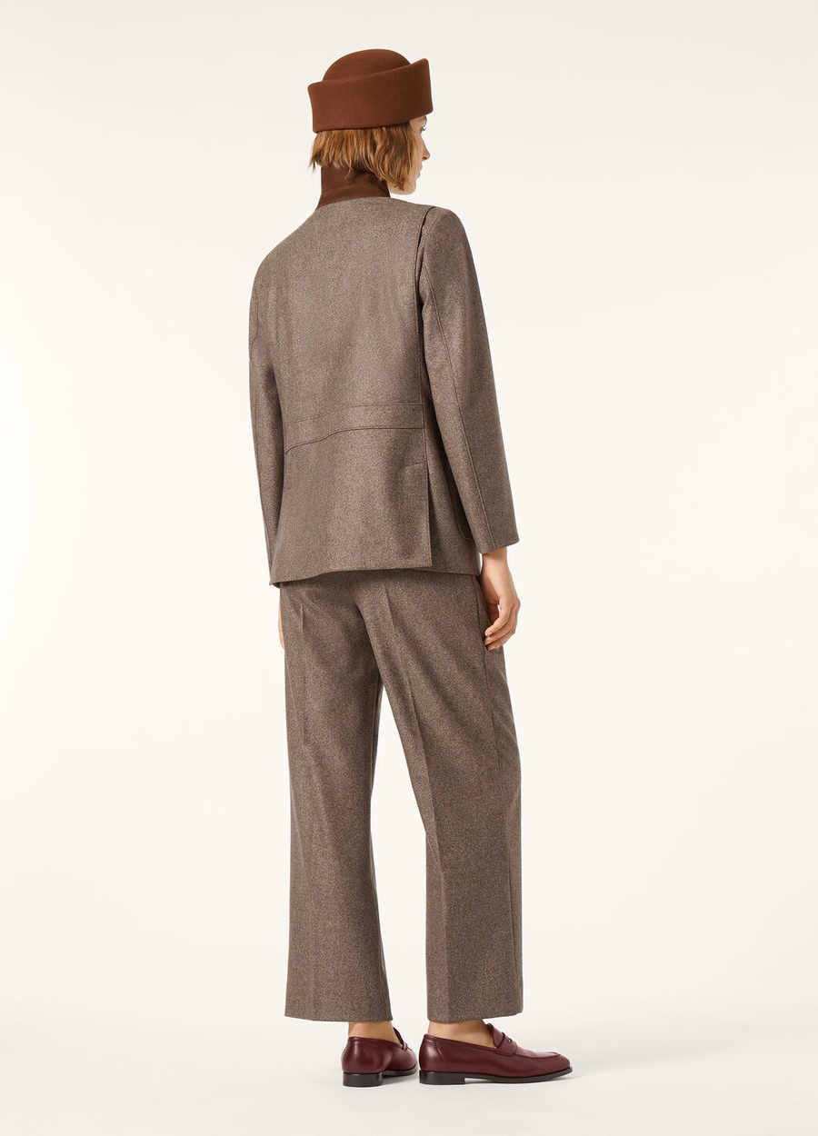 Roadster Mini Cashmere Jacket Virgin Wool Dark Granite Melange