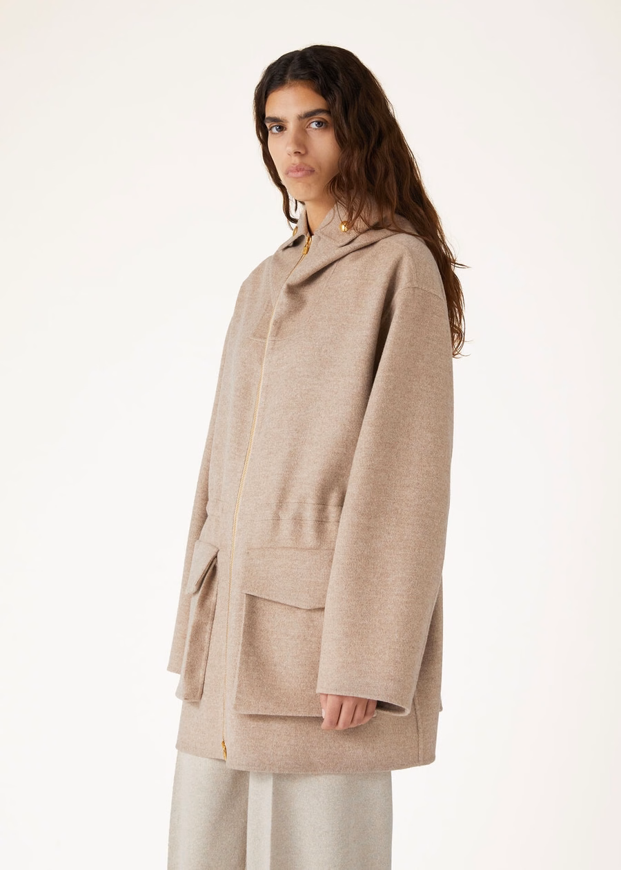 Lamar Cashmere Jacket Natural Brown