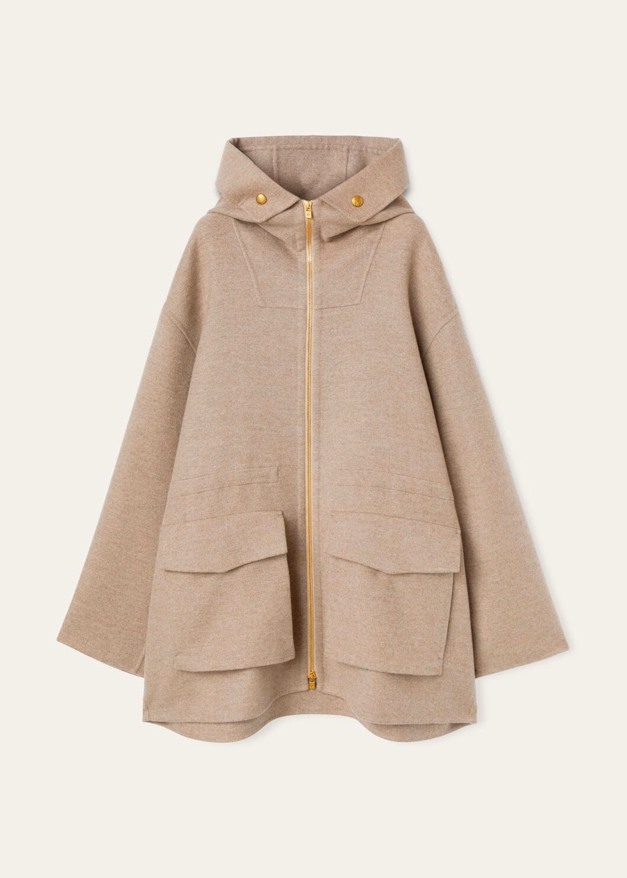 Lamar Cashmere Jacket Natural Brown