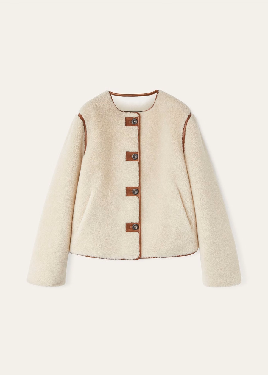 Jerry Blouson Silk Cashmere Ancient Papyrus