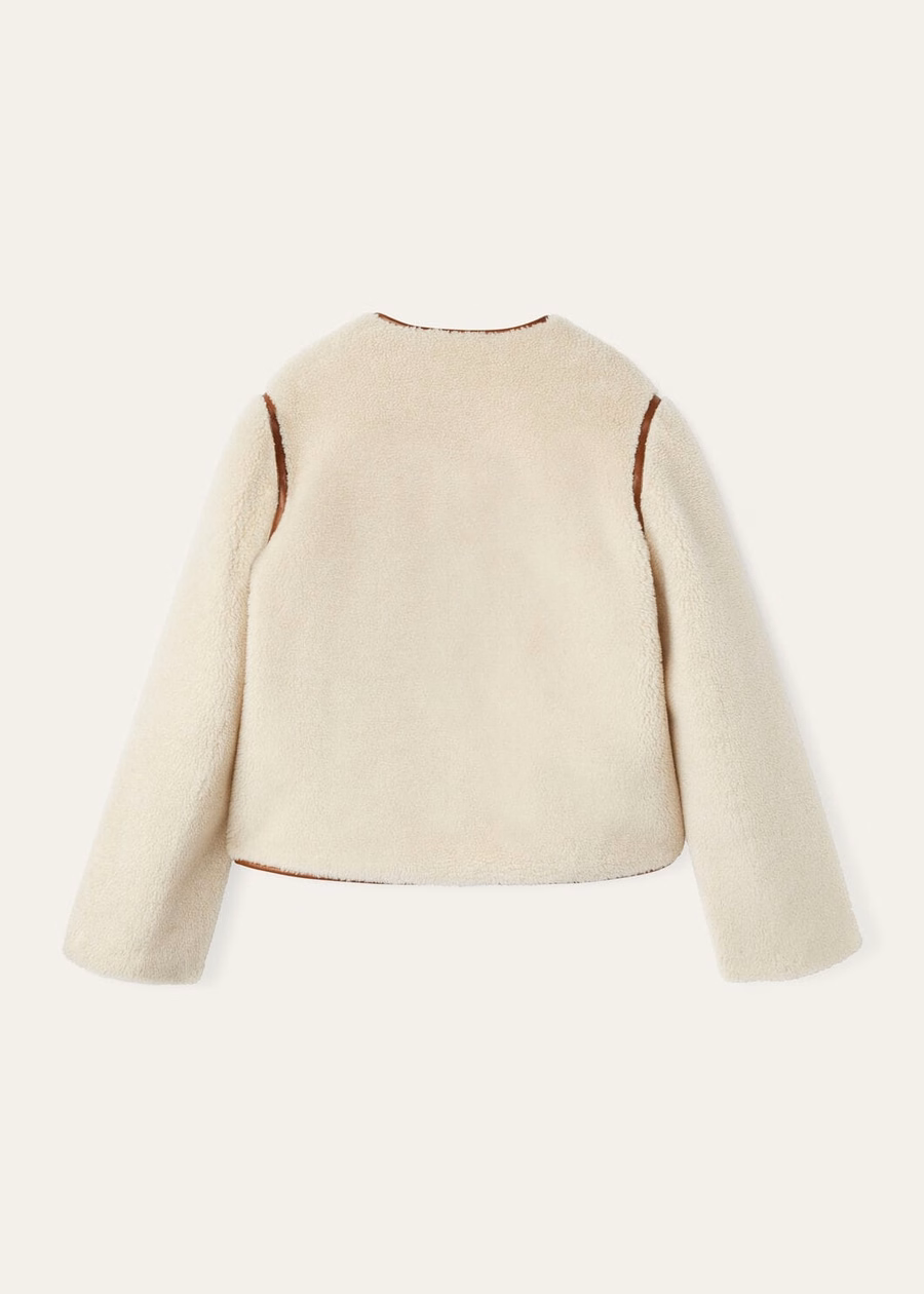 Jerry Blouson Silk Cashmere Ancient Papyrus