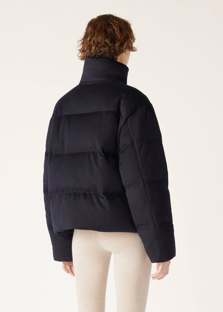 Jools Cashmere Down Jacket Navy Blue