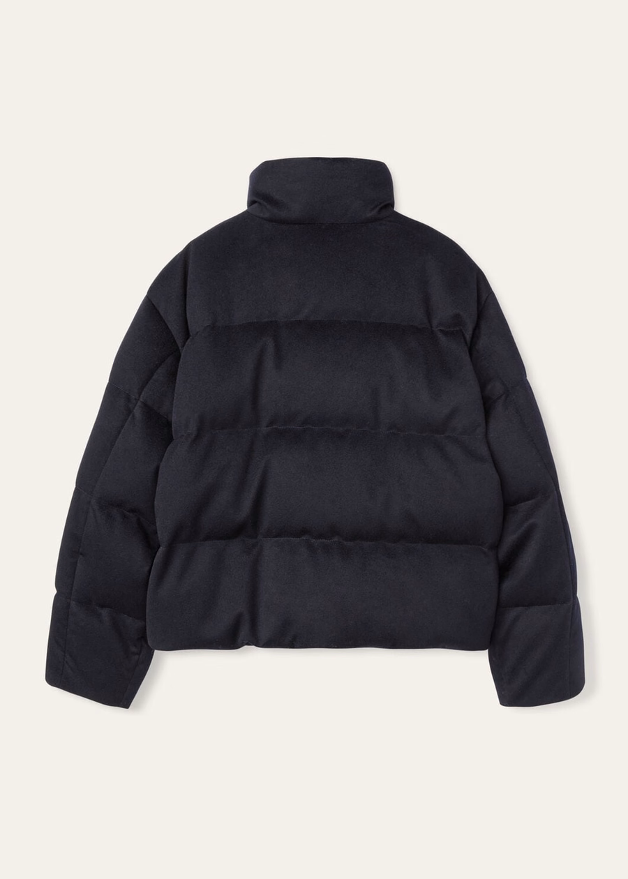 Jools Cashmere Down Jacket Navy Blue