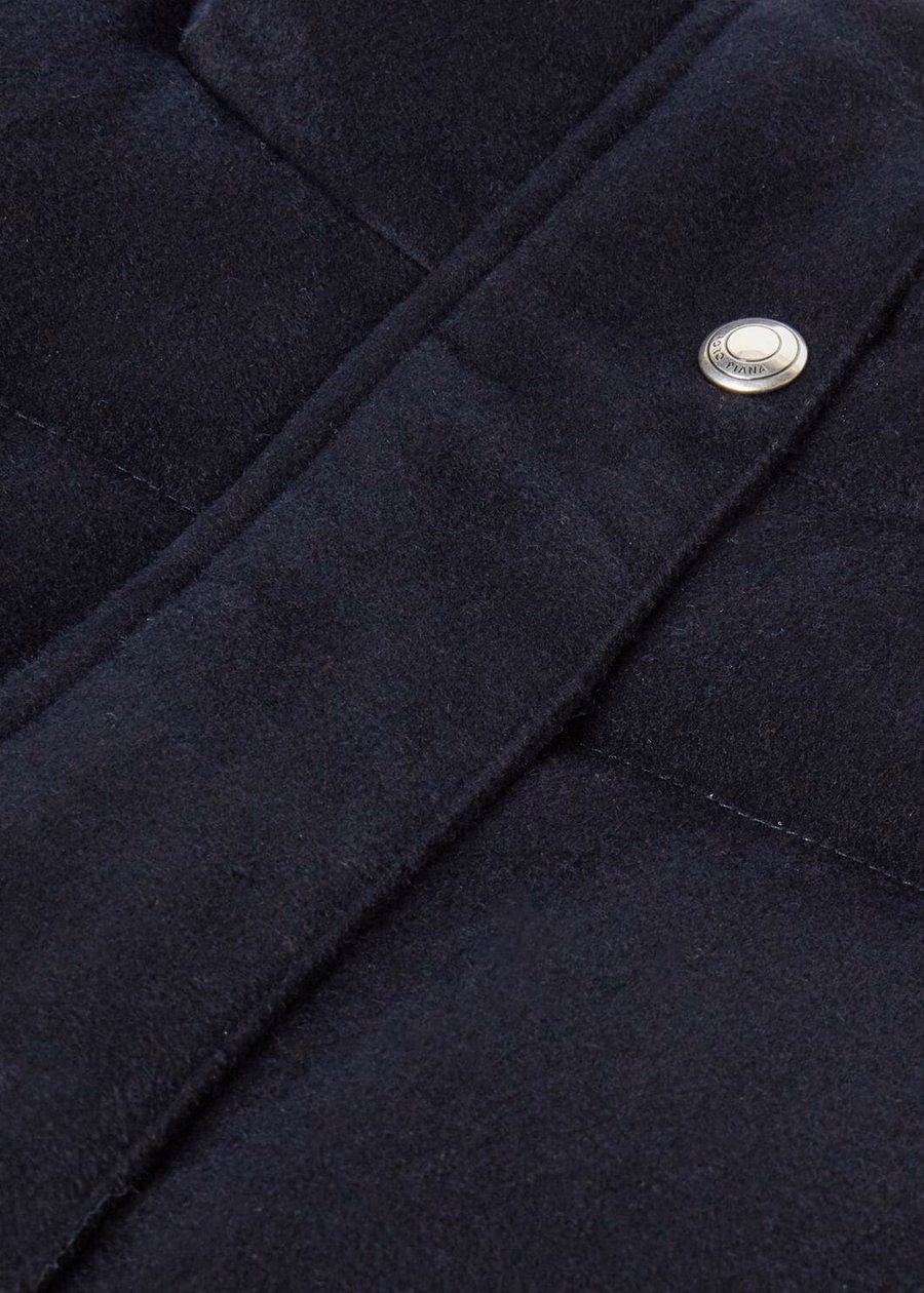 Jools Cashmere Down Jacket Navy Blue