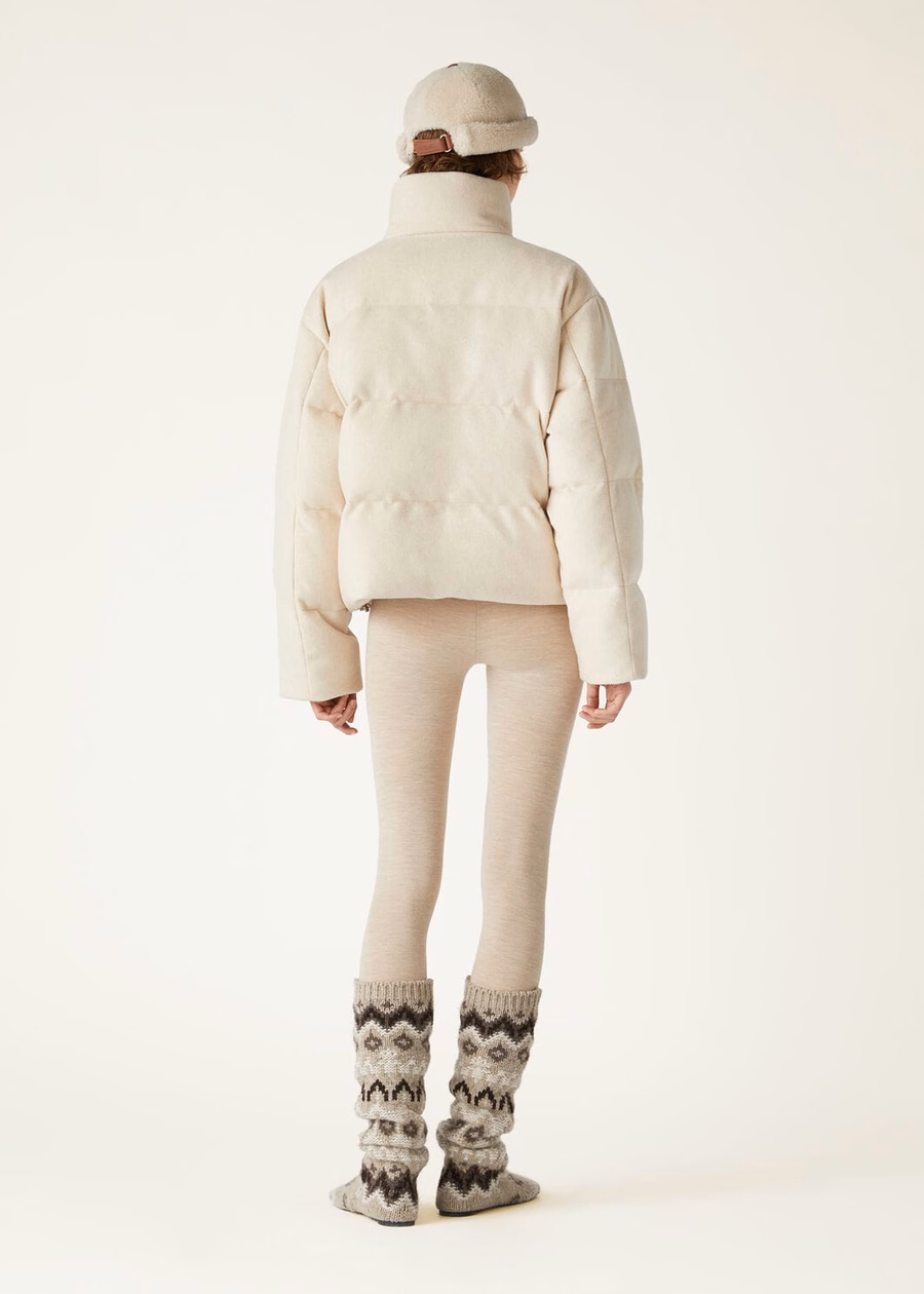Jools Cashmere Natural Melange Down Jacket