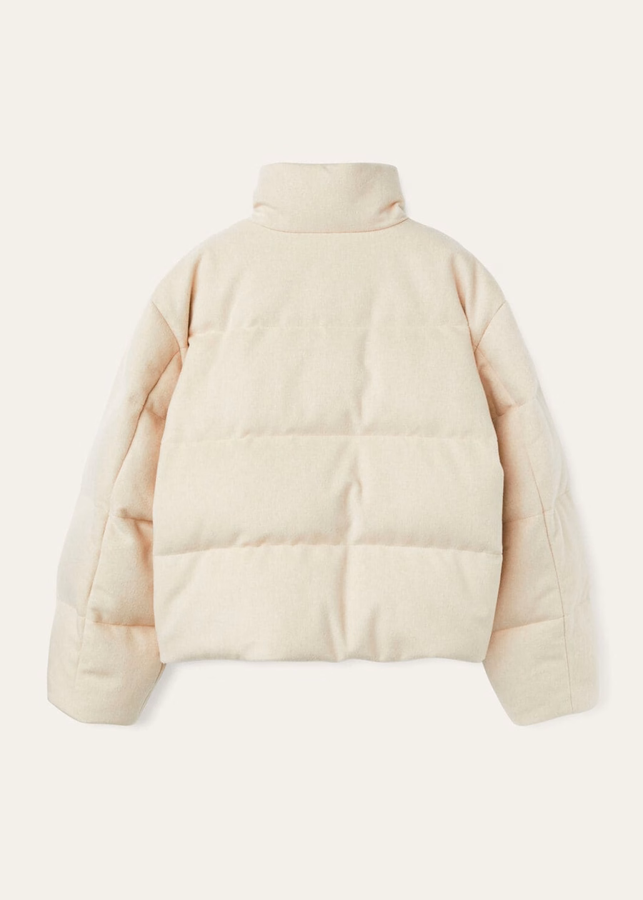 Jools Cashmere Natural Melange Down Jacket