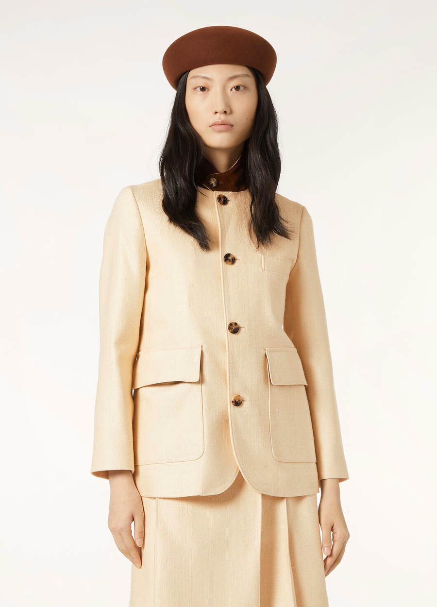 Roadster Mini Silk Jacket Milk Amber