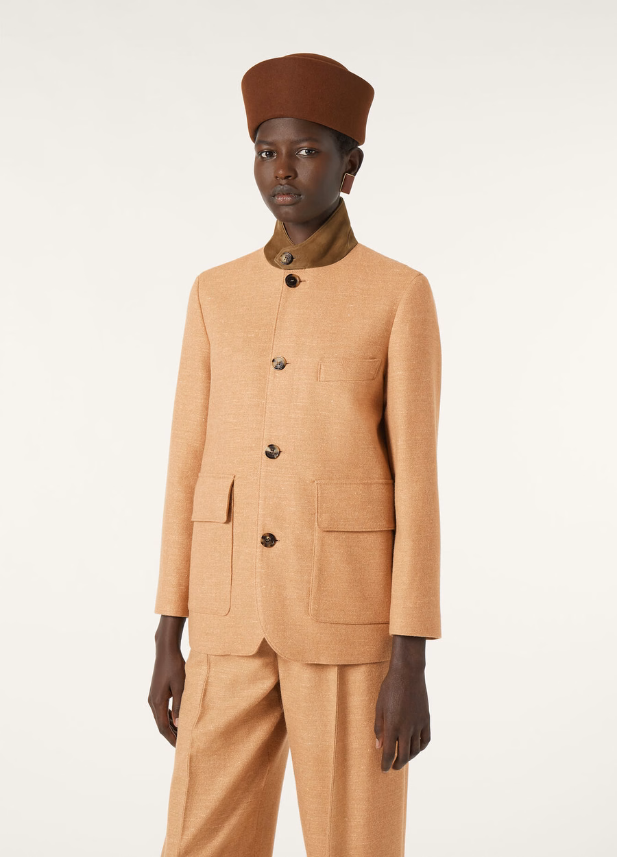 Roadster Mini Wool Jacket Sunlit Cashmere Wool Sand Melange