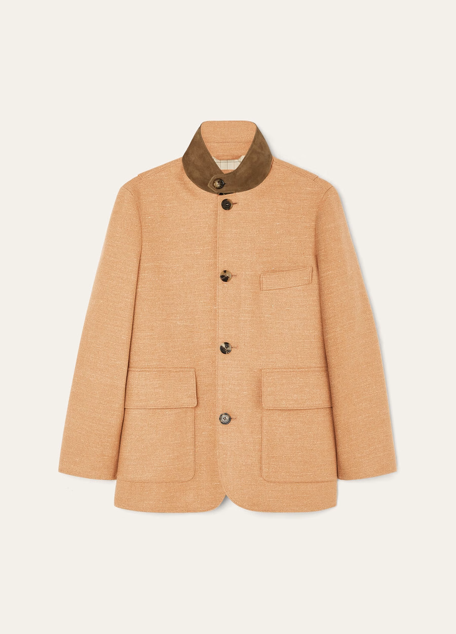 Roadster Mini Wool Jacket Sunlit Cashmere Wool Sand Melange