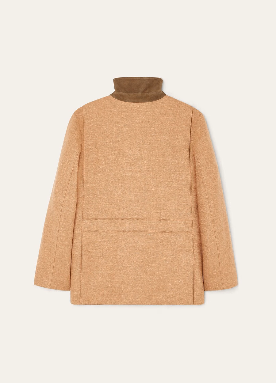 Roadster Mini Wool Jacket Sunlit Cashmere Wool Sand Melange