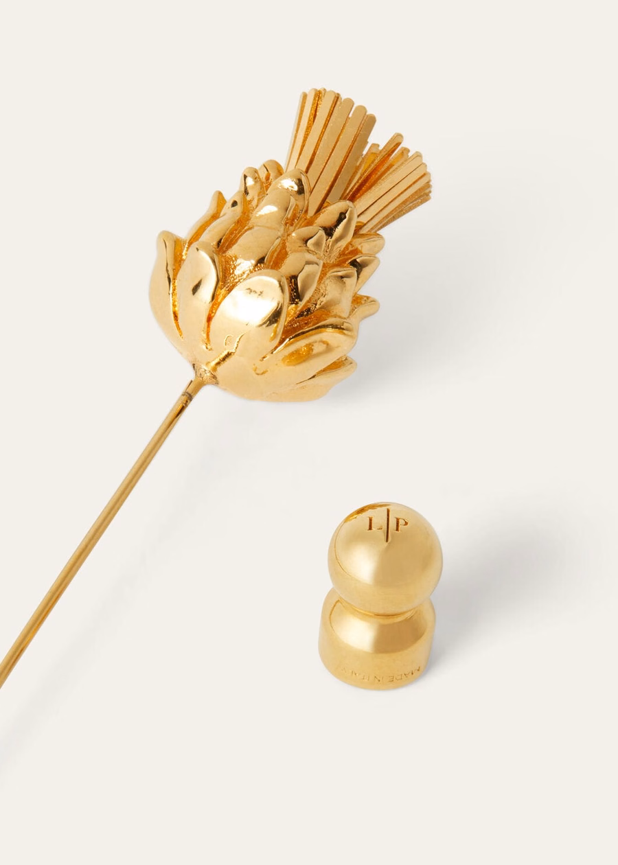 Cardo Pin Brass Jewelry Sun Gold