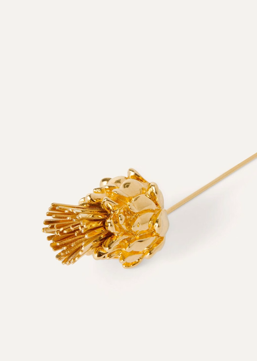 Cardo Pin Brass Jewelry Sun Gold