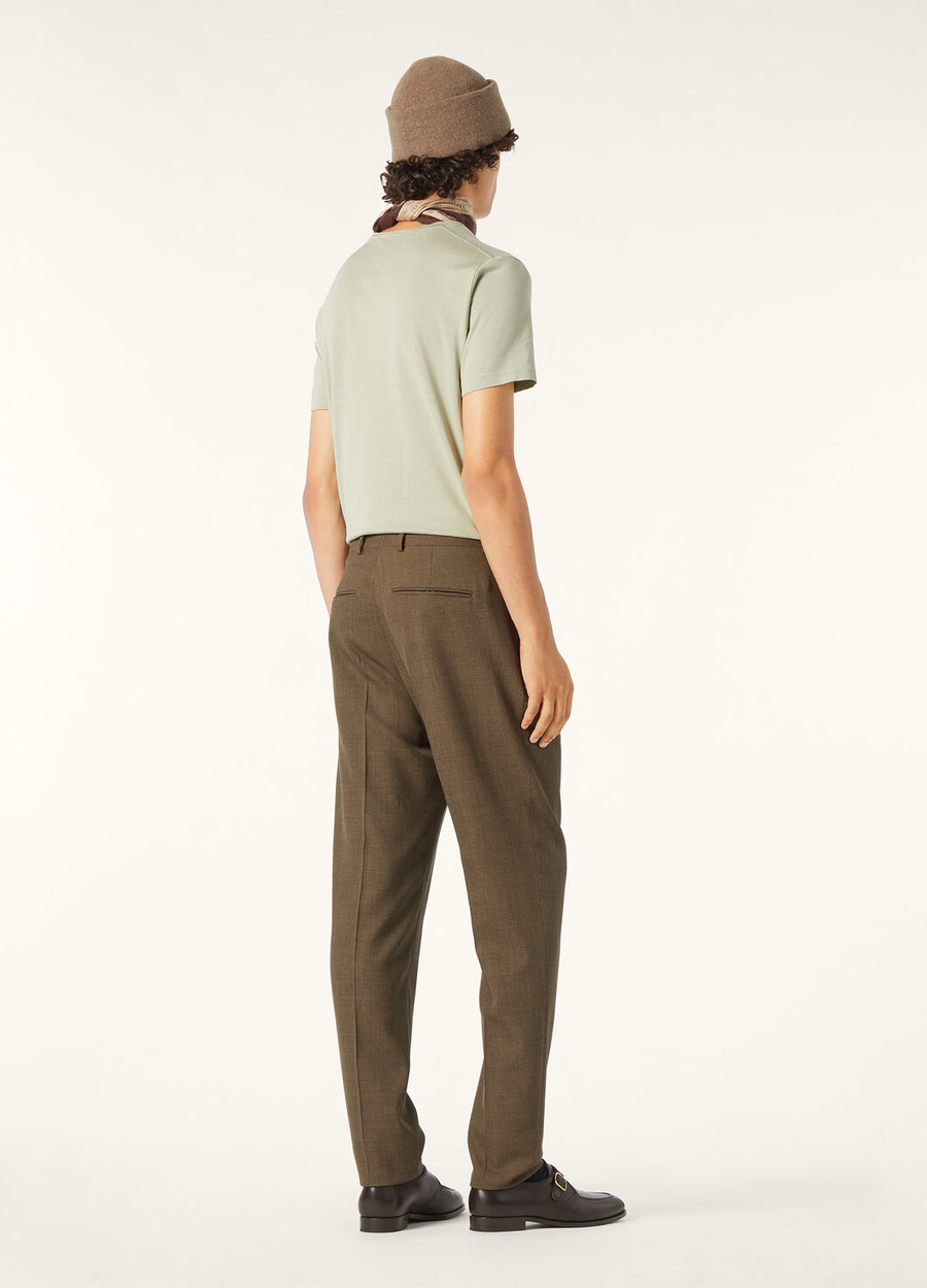 Soft Silk Cotton T-Shirt Fluorite Green