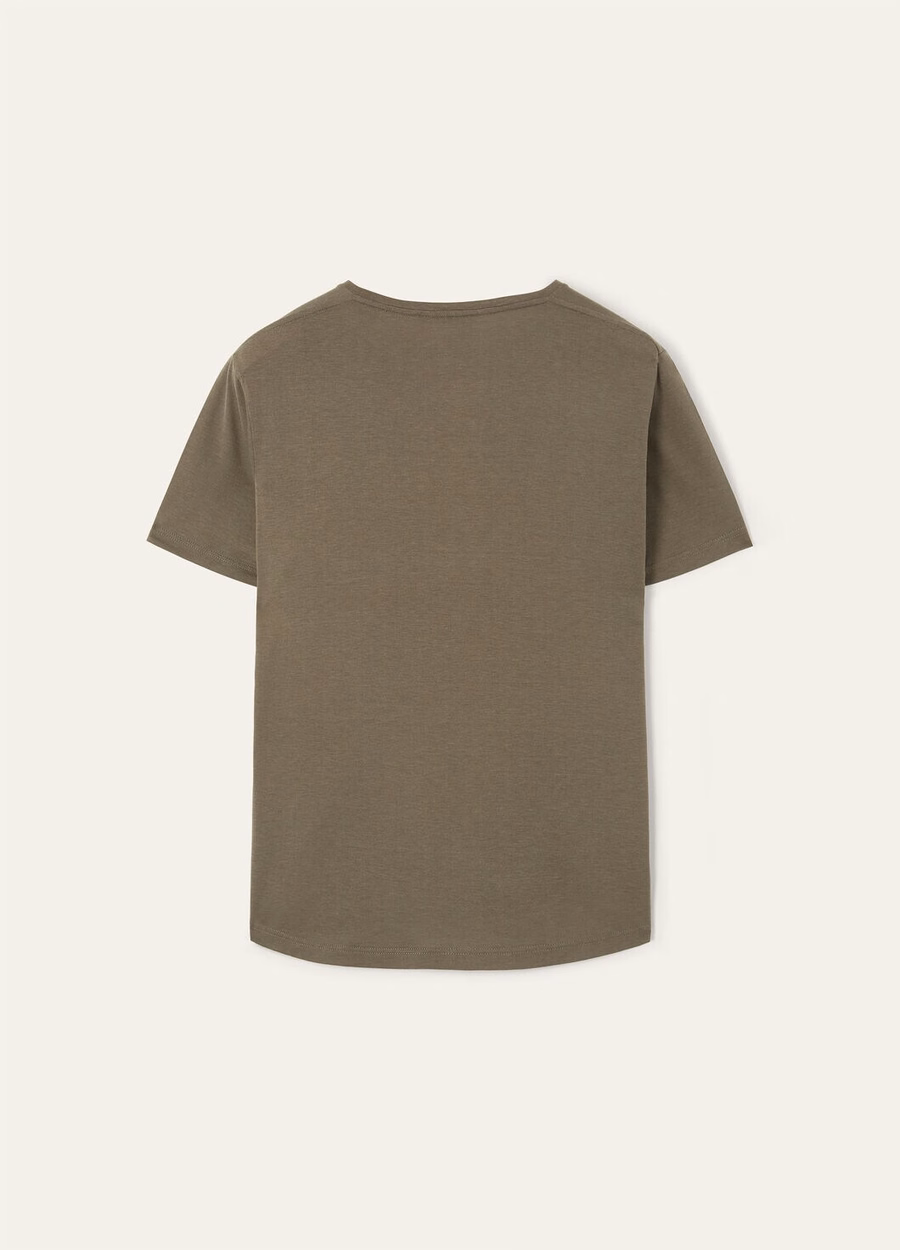 Soft T-shirt Cotton Silk Sea Oak