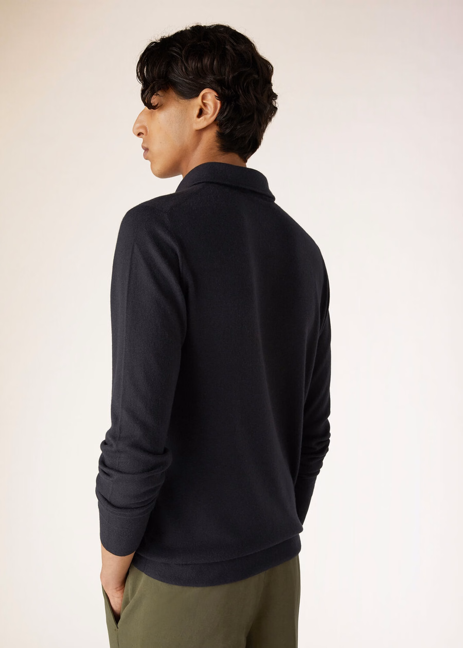 Baby Cashmere Polo Black