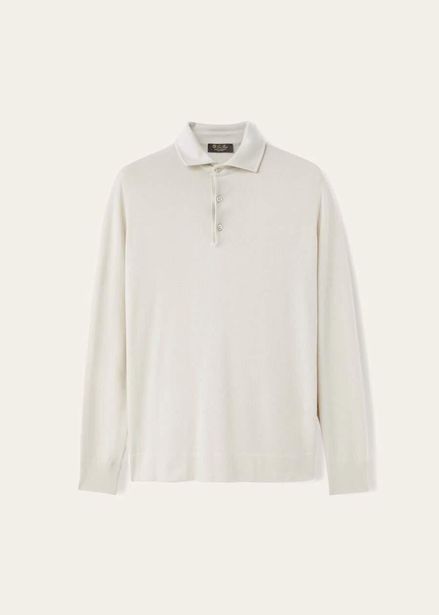 Baby Cashmere Polo Icy Grey