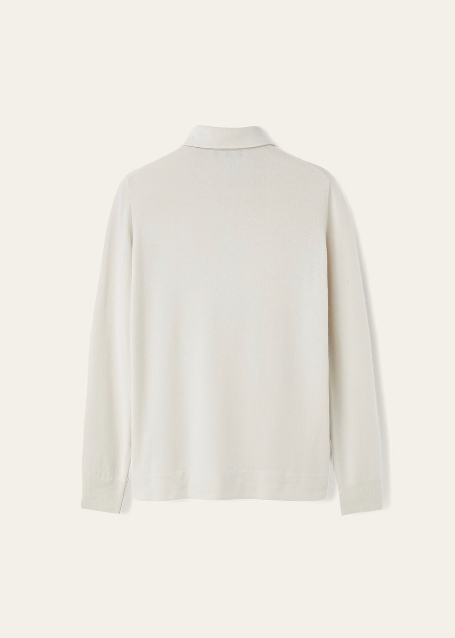 Baby Cashmere Polo Icy Grey