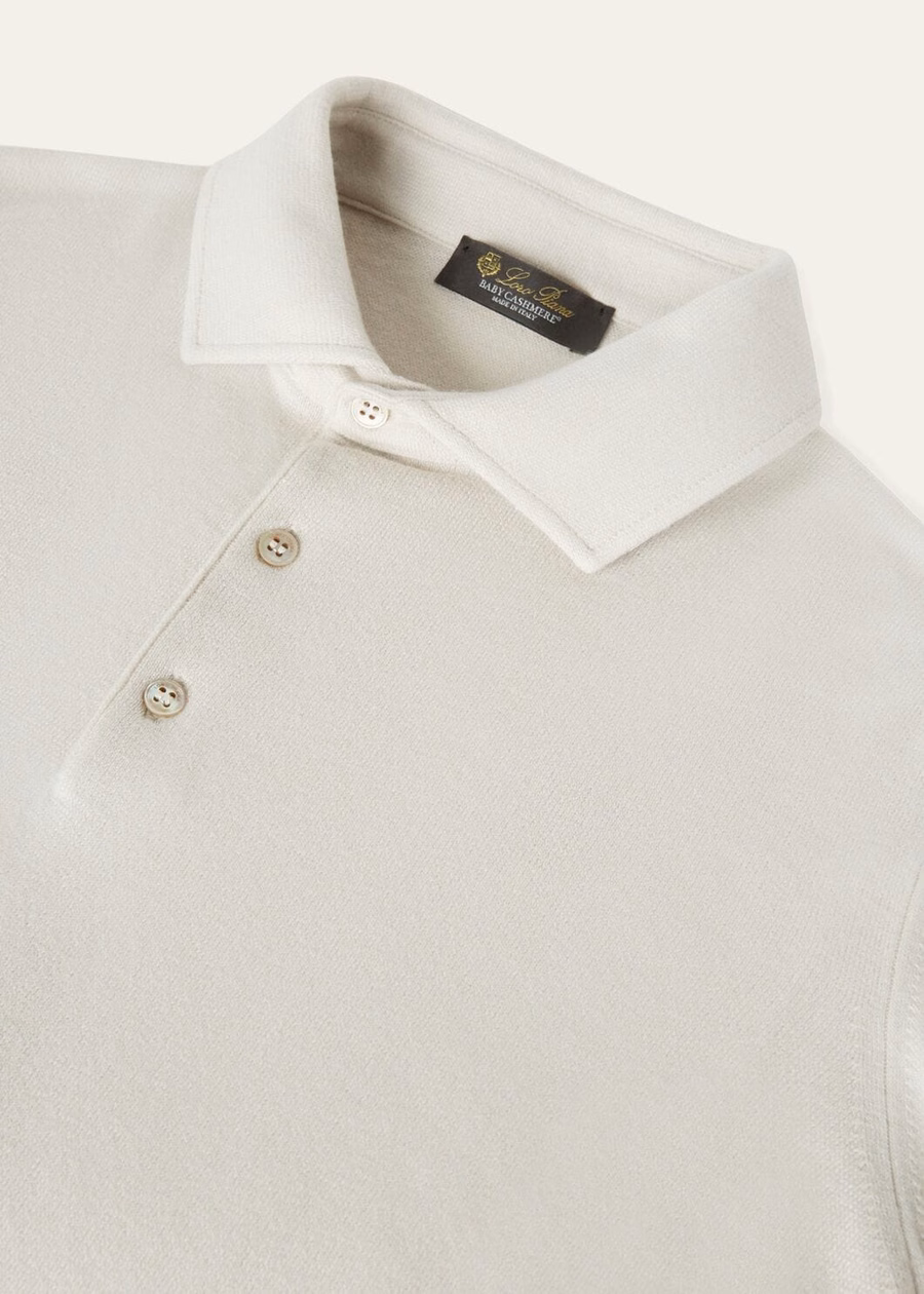 Baby Cashmere Polo Icy Grey