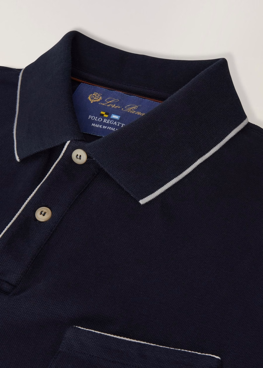 Regatta Cotton Polo Navy Blue
