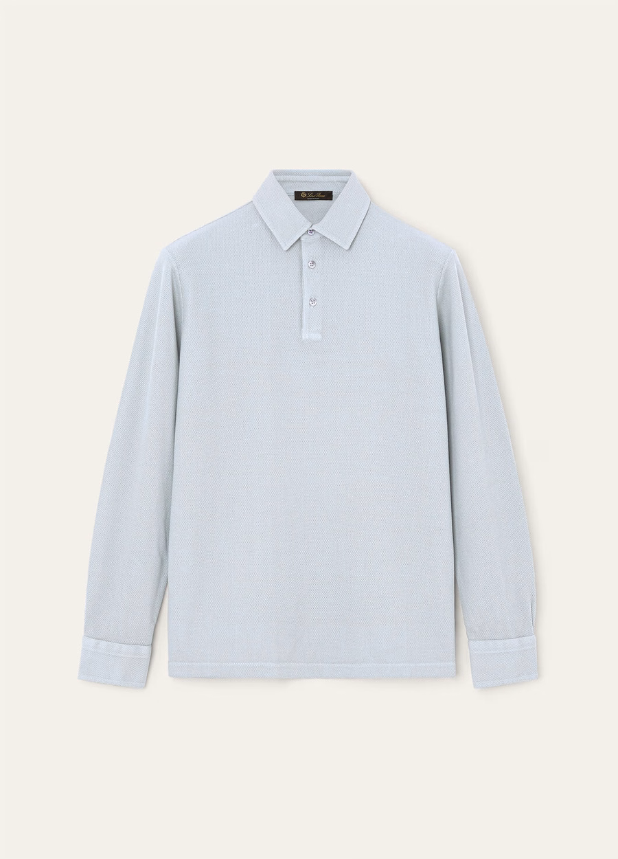 Periwinkle Cotton Polo Shirt