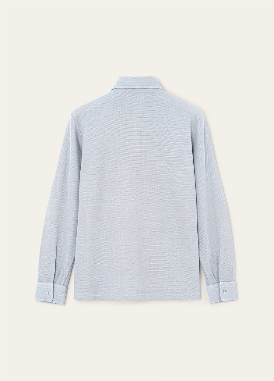Periwinkle Cotton Polo Shirt