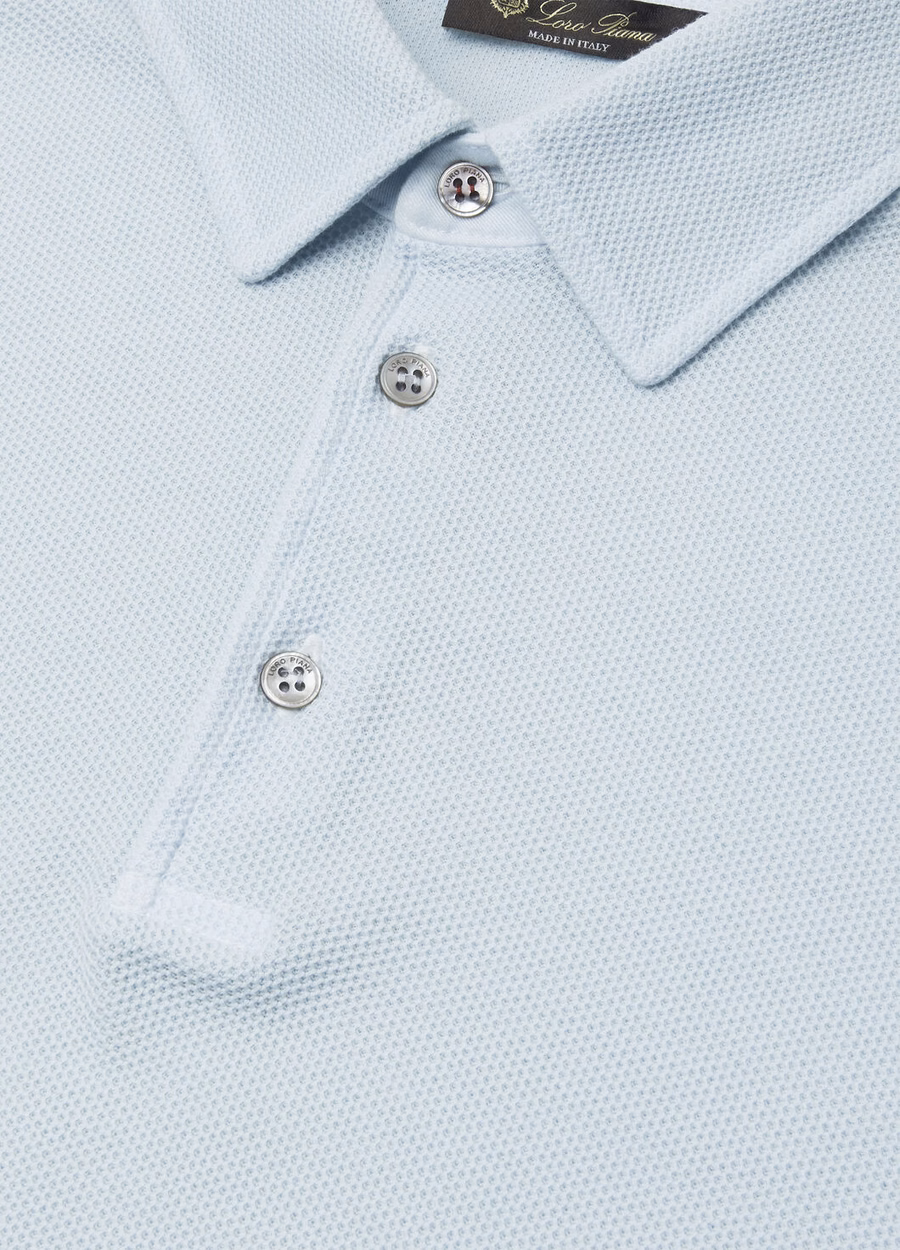 Periwinkle Cotton Polo Shirt