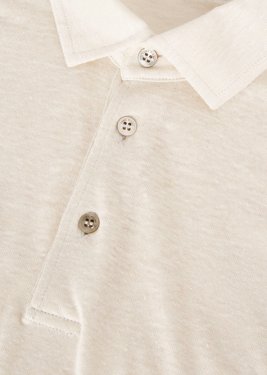 Polo Shirt In Winter Sand