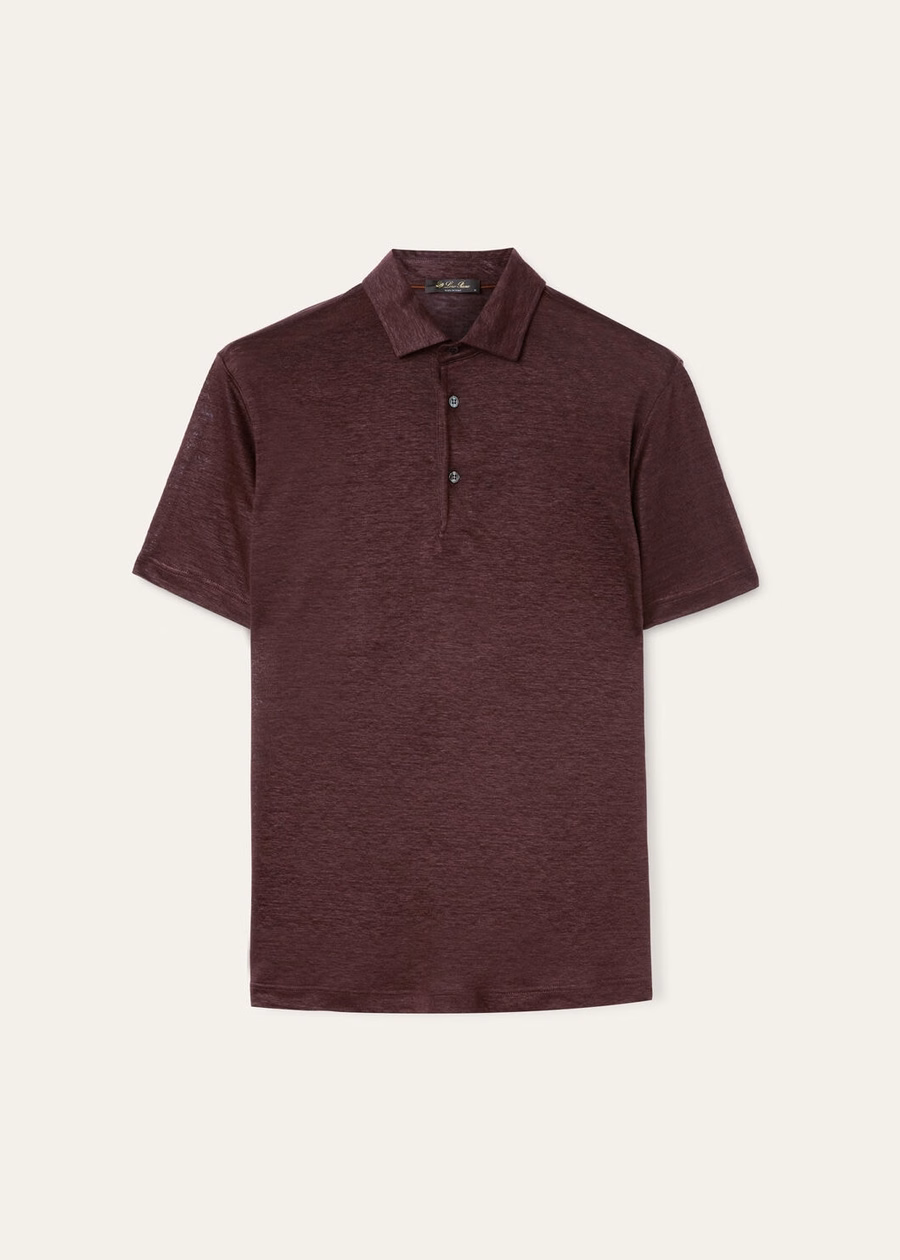 Polo T-shirt In Very Dark Bordeaux
