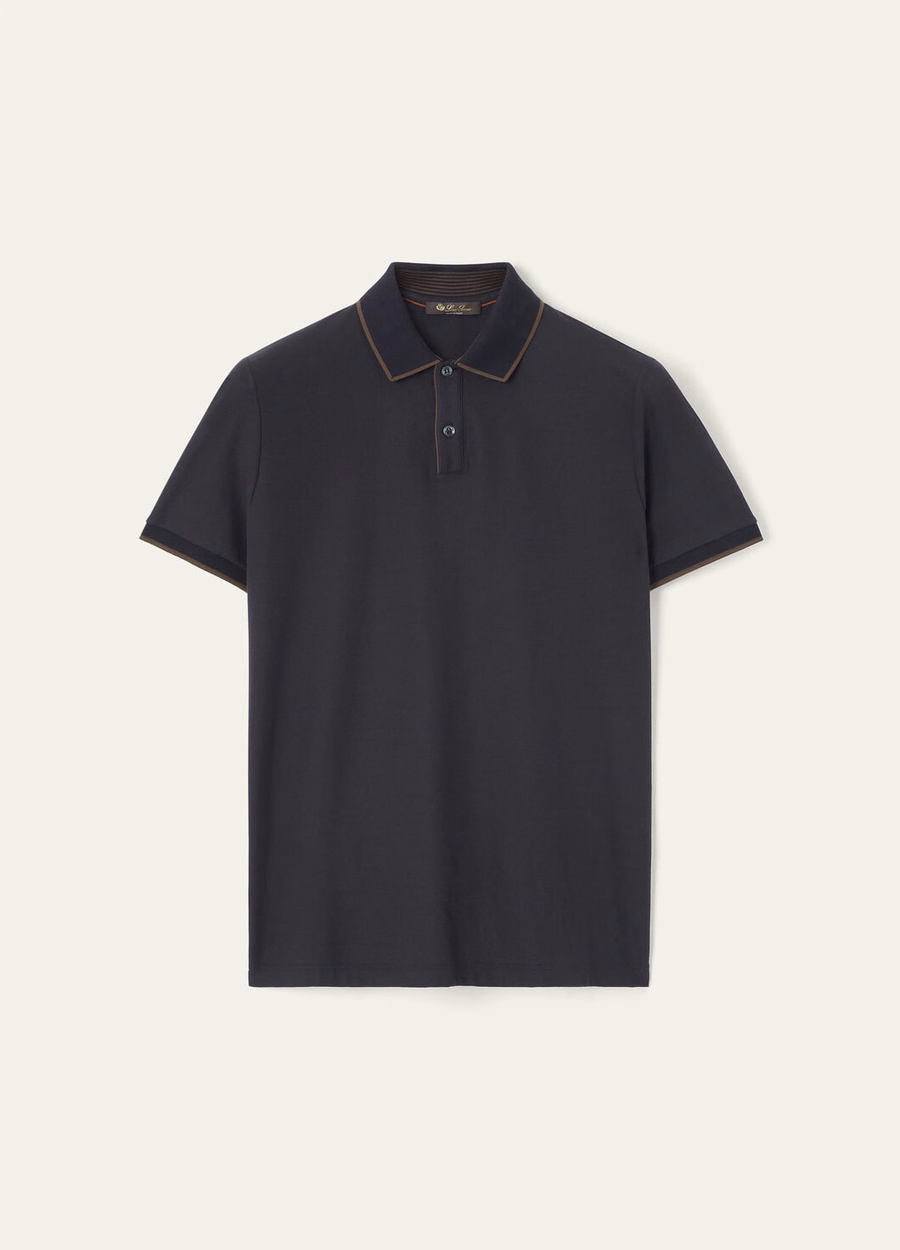 Brentwood Cotton Polo Navy Blue