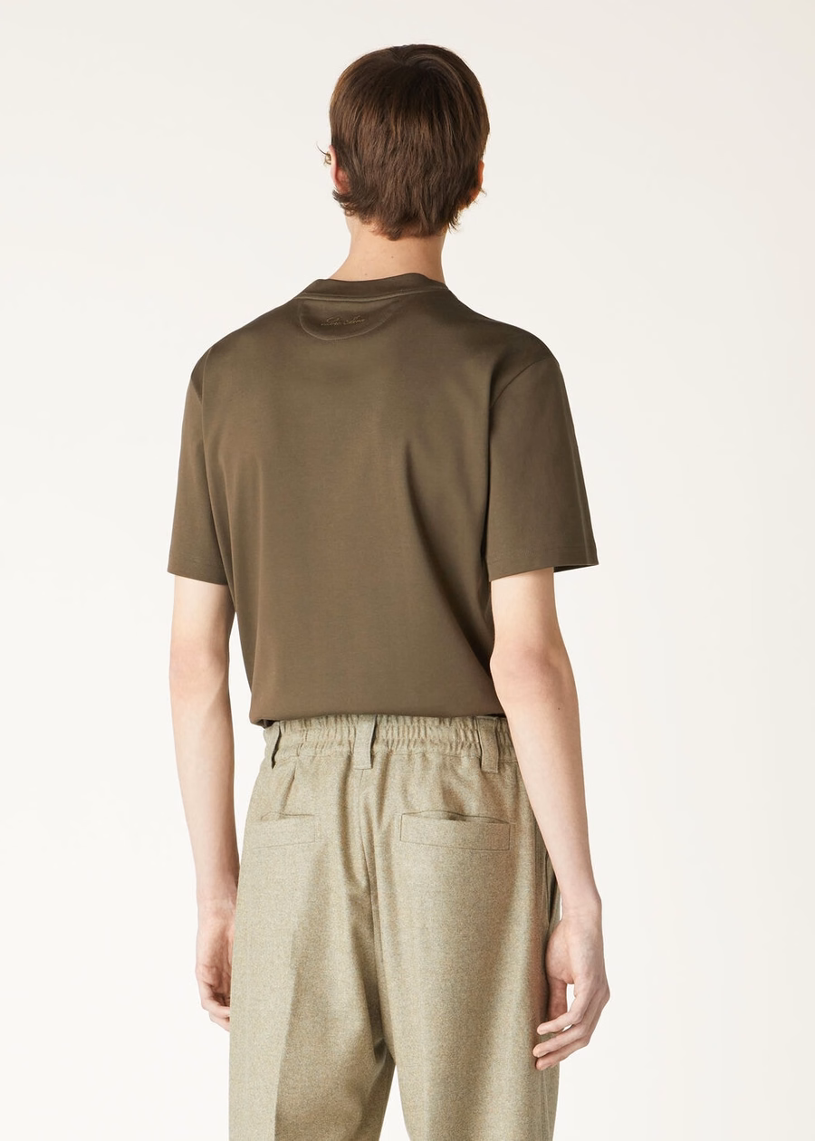 Ray Cotton T-Shirt Charcoal Green
