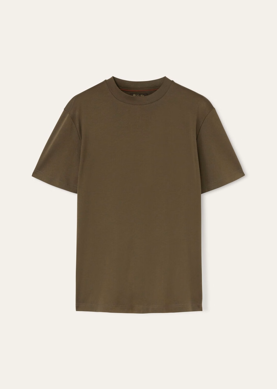 Ray Cotton T-Shirt Charcoal Green