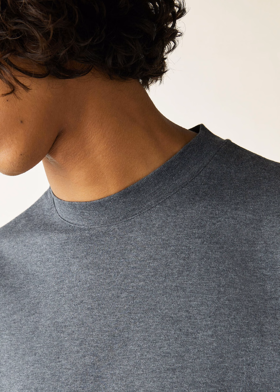 Ray Cotton T-Shirt Grey Melange