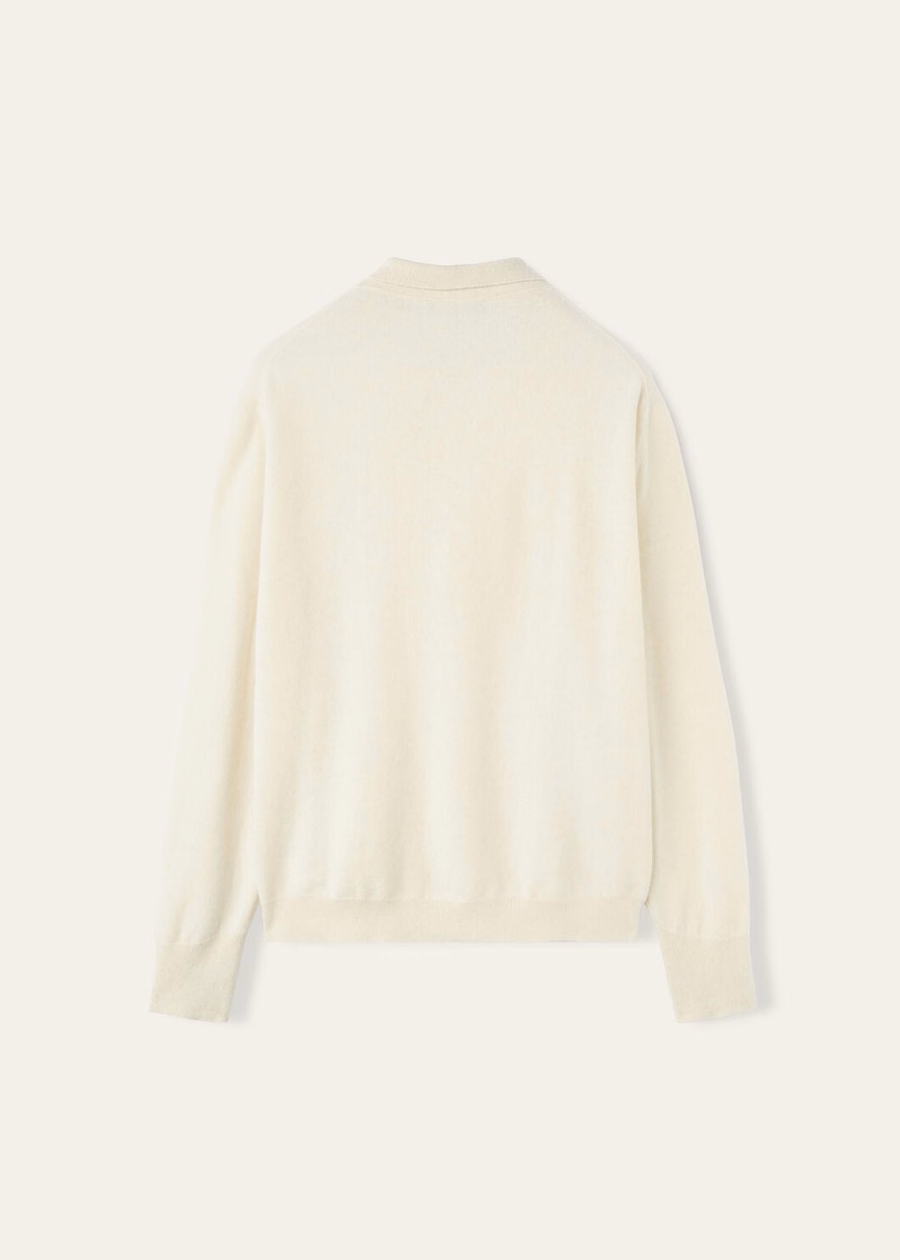 Loro Cashmere Pure Dunes Mel Polo Shirt