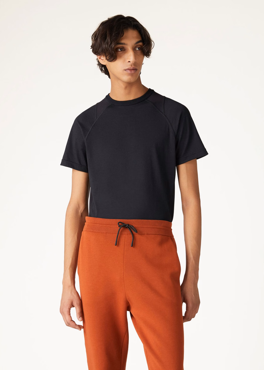 Supramonte Cotton Microfiber T-Shirt Black