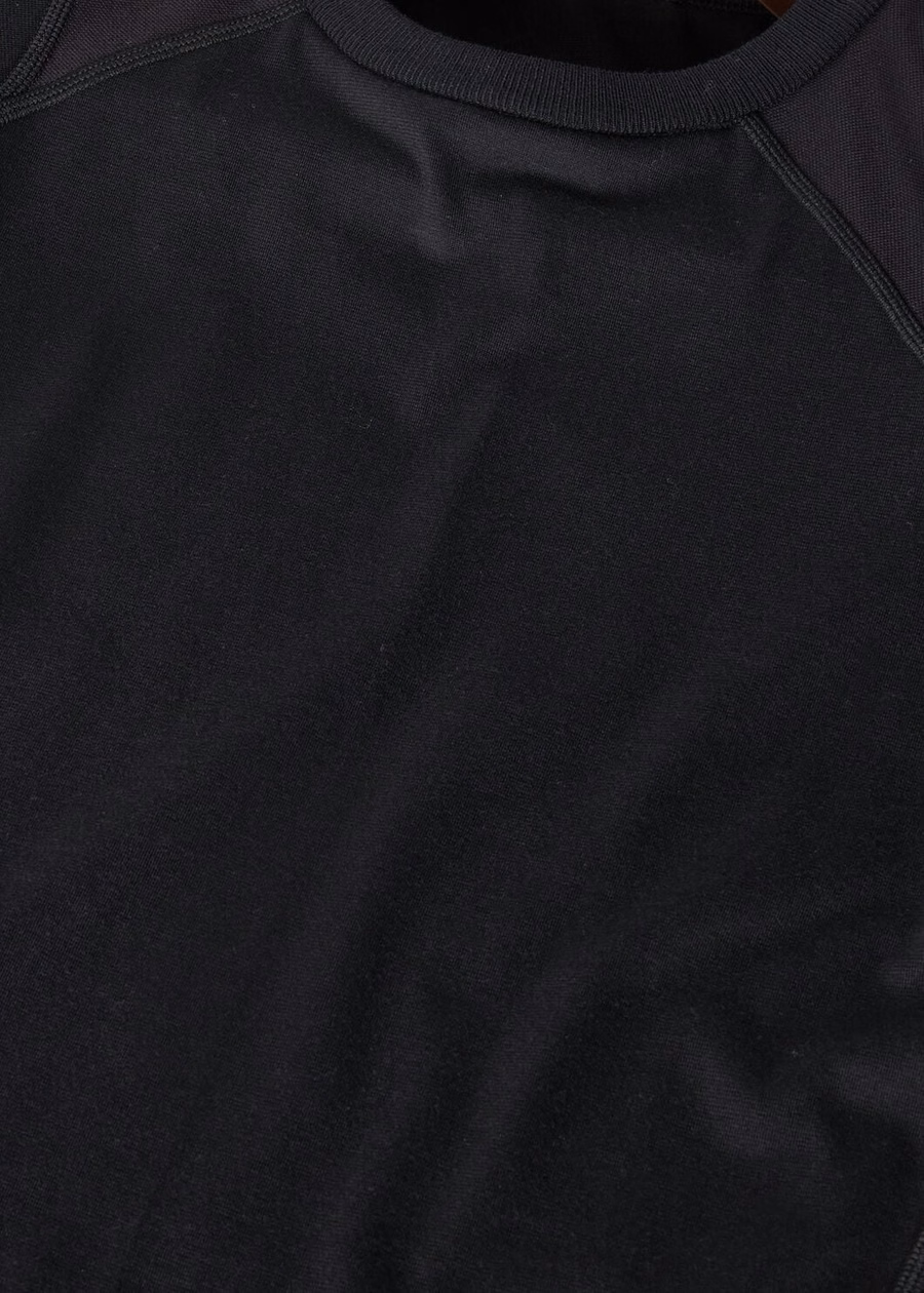 Supramonte Cotton Microfiber T-Shirt Black