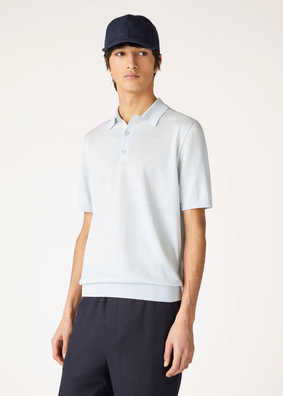 Tranquil Tide Cruise Cashmere Polo Shirt