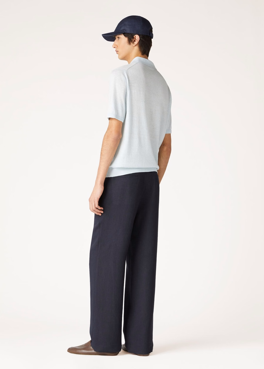 Tranquil Tide Cruise Cashmere Polo Shirt