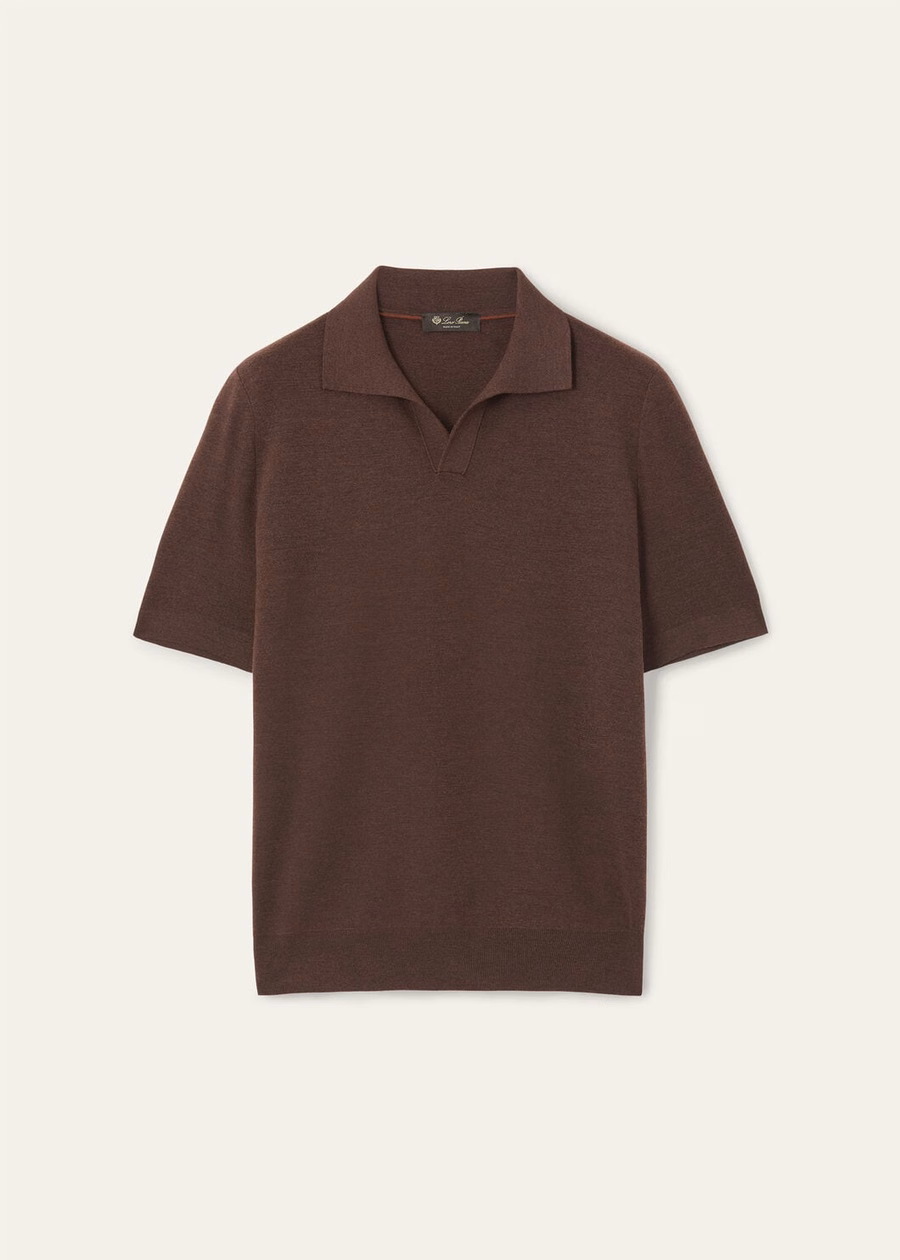 Empire Wish® Wool Star Anaise Melange Polo Shirt