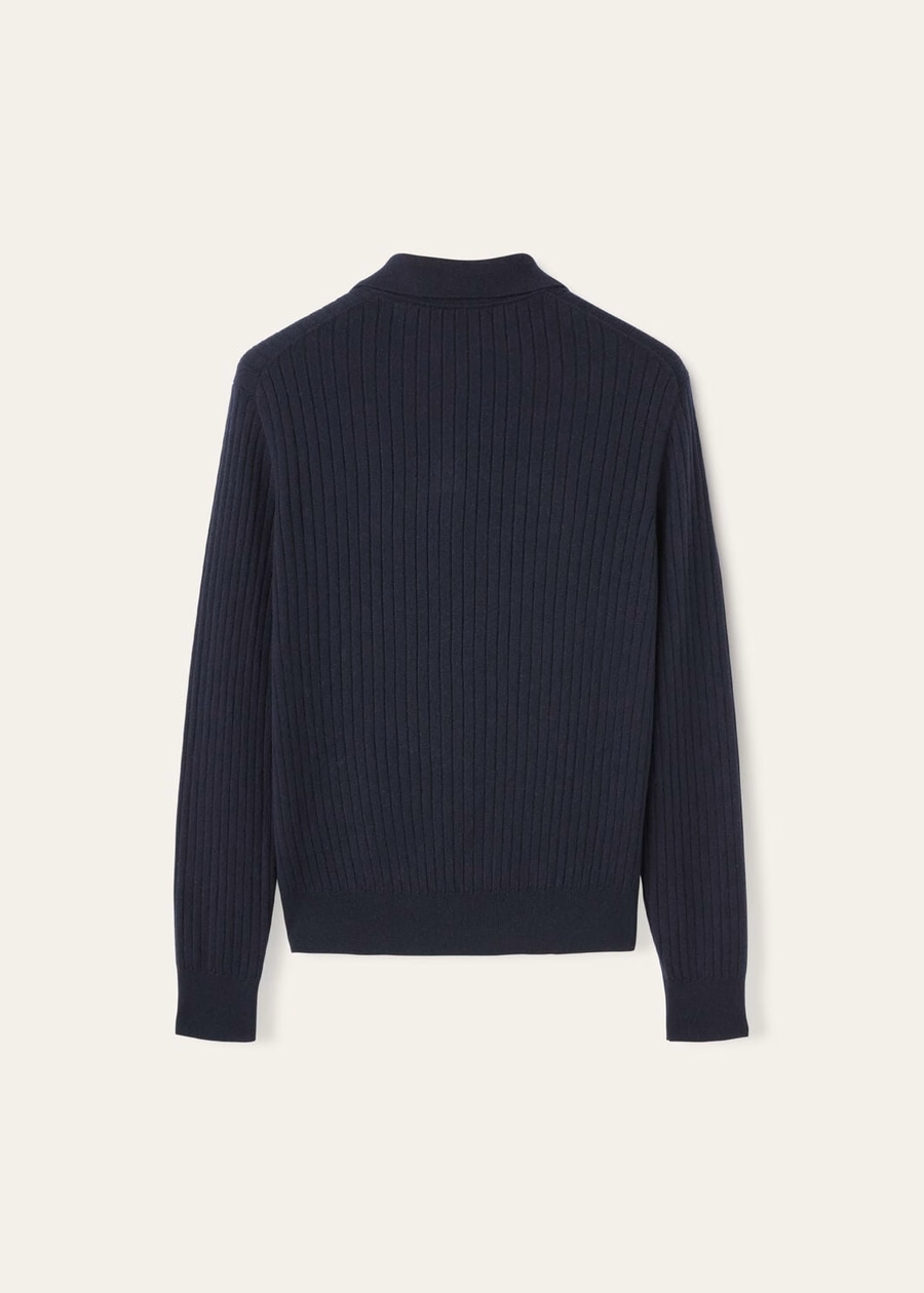 Lexington Baby Cashmere Polo Shirt Navy Blue