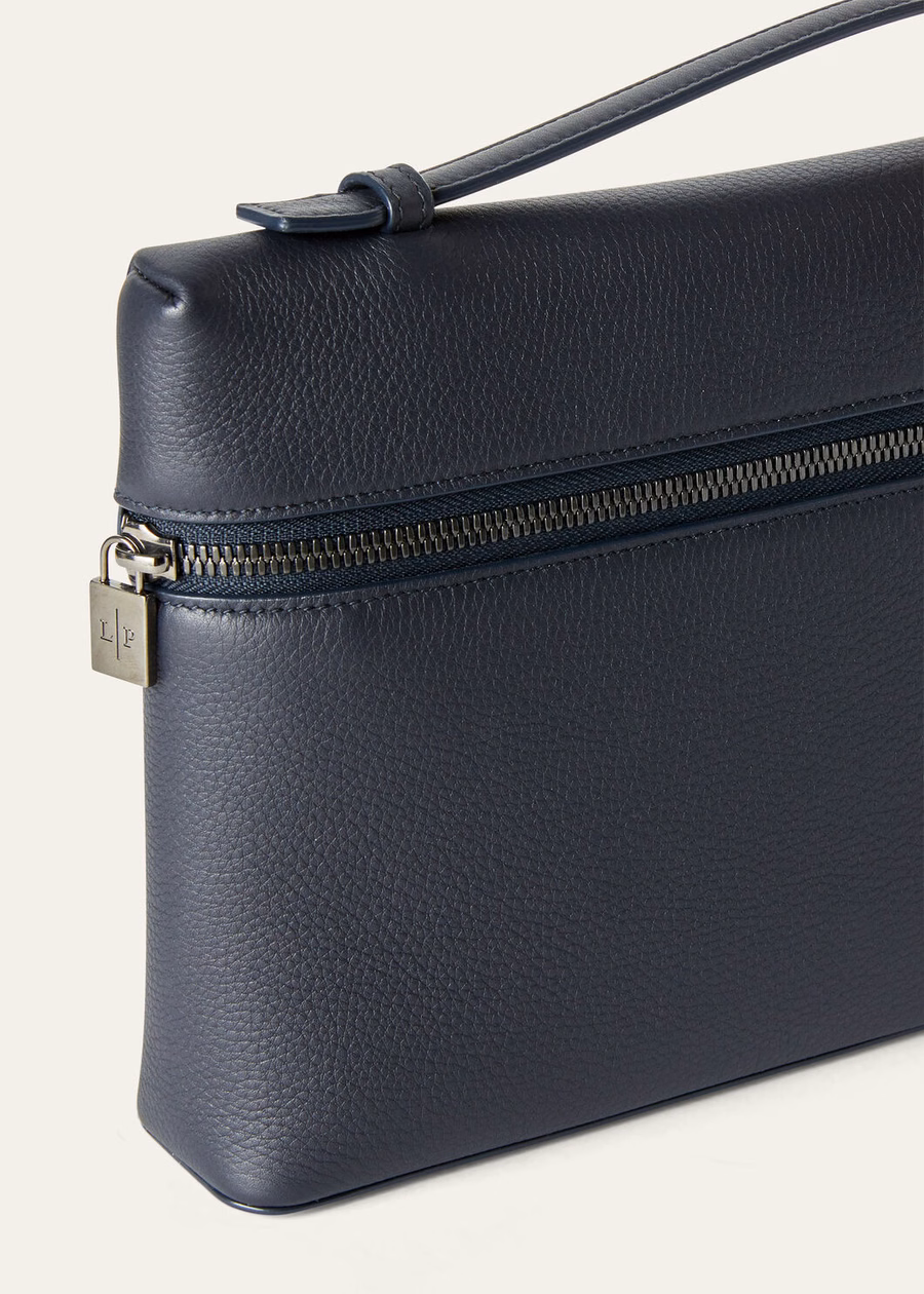 Additional cover L29 in grained calfskin, navy blue/onyx