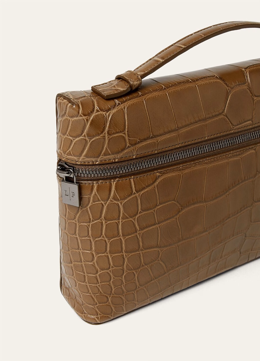 Additional alligator leather case L29 Salted Capers/Onyx