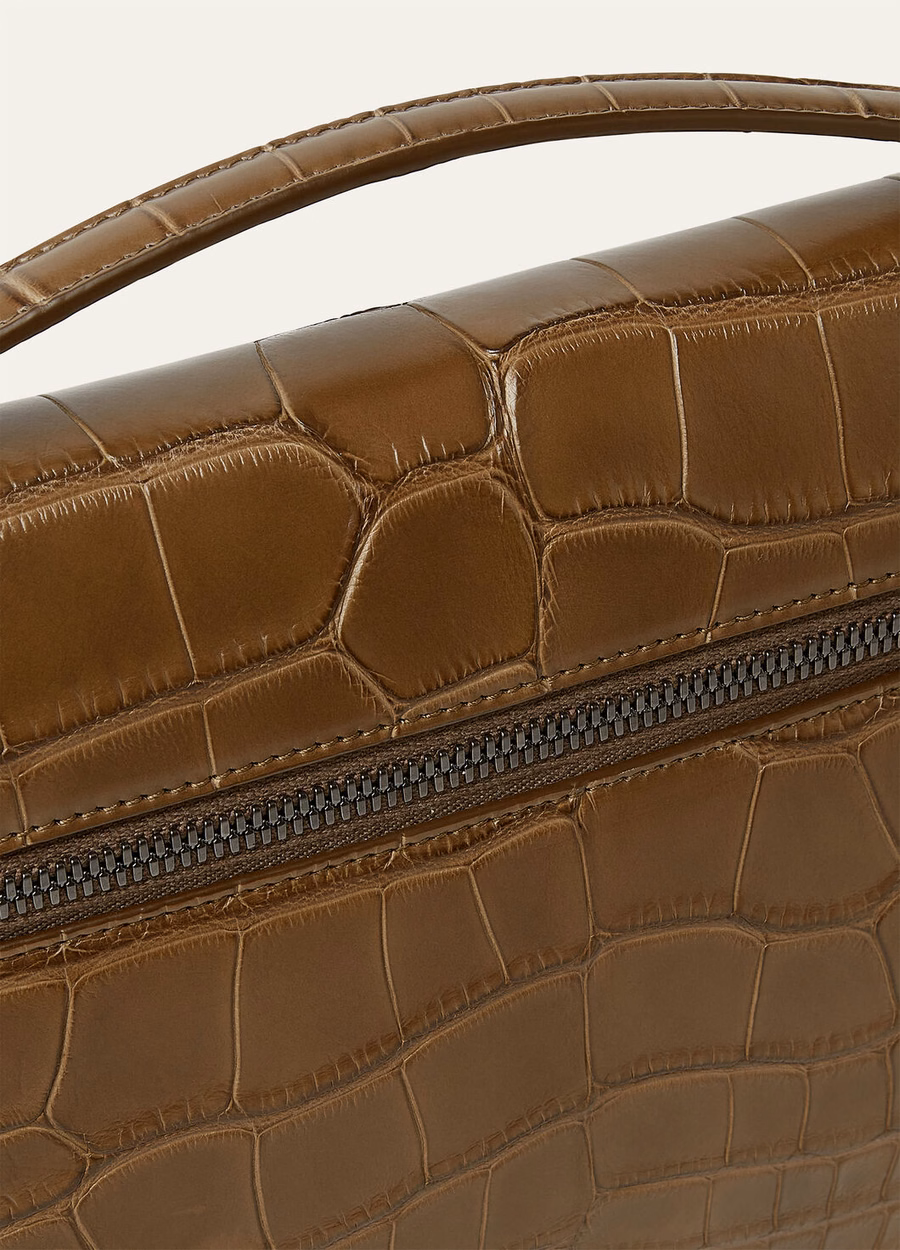 Additional alligator leather case L29 Salted Capers/Onyx
