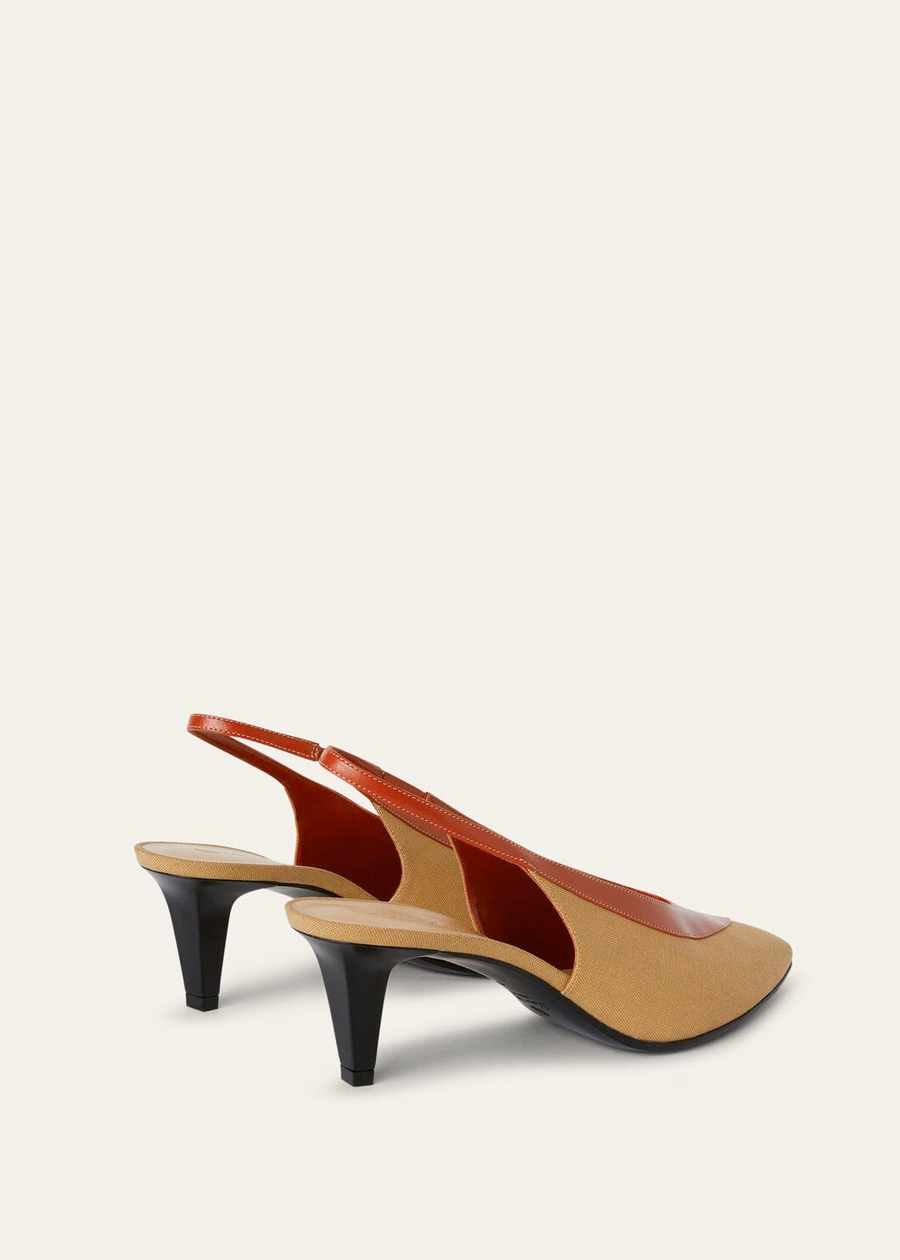 Rebecca Slingback Cotton Hinoki Wood/Deep Kummel