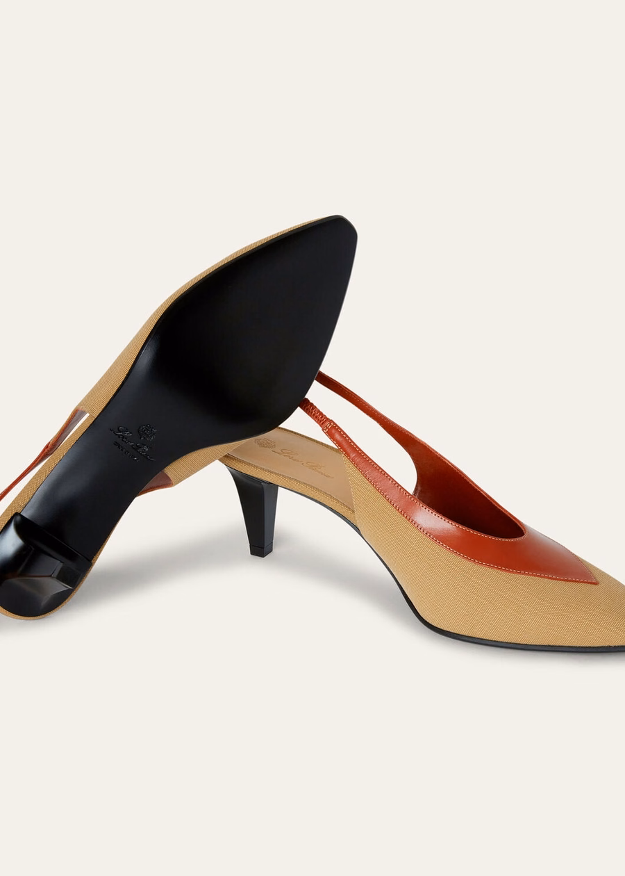 Rebecca Slingback Cotton Hinoki Wood/Deep Kummel